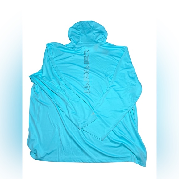 Carhartt force relax fit Turquoise Long Sleeve Hoodie men’s 4XL - Picture 4 of 4